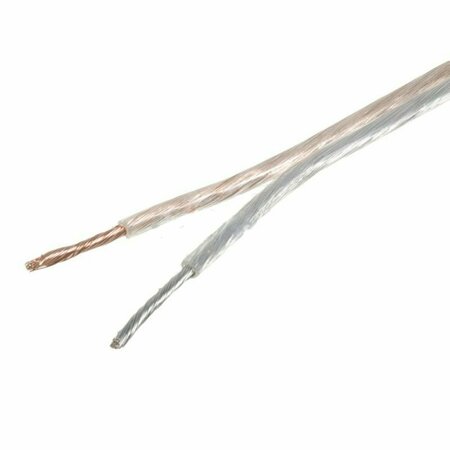 AMERICAN IMAGINATIONS 2952.76 in. Cylindrical Clear Speaker Wire in Plastic-Copper AI-37692